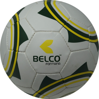 

BELCO Fontana 2(WHITE YELLOW) Football - Size: (Pack of 1, White, Yellow