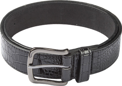 

Hamilton Men Formal Black Artificial Leather Belt, Glossy black