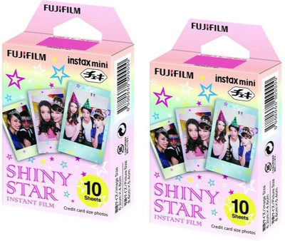 

Fujifilm Instax Mini Shiny Star (10X2) Film Roll(Yes 800 ISO Pack of 2)