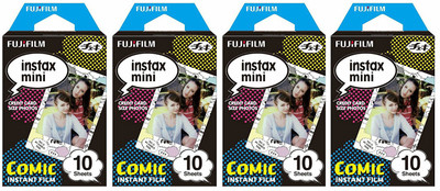 

Fujifilm Instax Mini Comic (10X4) Film Roll(Yes 800 ISO Pack of 4)