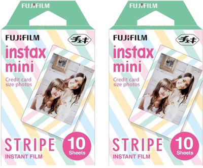 

Fujifilm Instax Mini Stripe (10x2) Film Roll(Yes 800 ISO Pack of 2)