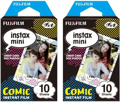 

Fujifilm Instax Mini Comic (10X2) Film Roll(Yes 800 ISO Pack of 2)