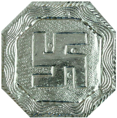 

Arham Handicrafts Octangular Chowki with Swasthik Design- 4 Inch -Fully made of Aluminium by Arham Handicrafts Aluminium All Purpose Chowki(Silver, Pack of 1)