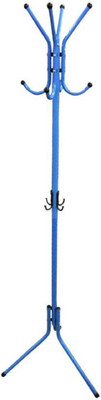 

elegantshopping 100% Brand New & High Quality Wrought Iron Coat Rack Hanger Creative Fashion Bedroom for Hanging Clothes Shelves, Wrought Iron Racks Standing Coat Rack - Iron Floor Cloth Dryer Stand(Blue)