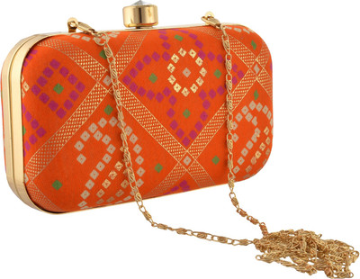 

Zephyrr Party Orange Clutch