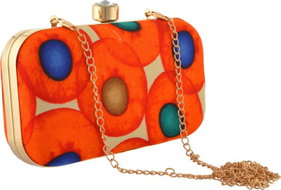 

Zephyrr Party Orange Clutch
