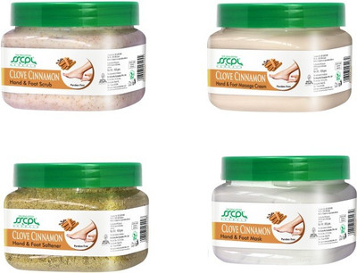 

SSCPL Herbals Hand & Foot Clove Cinnamon Spa kit(Set of 4)