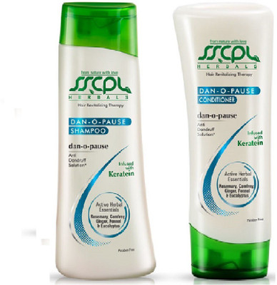 

SSCPL Herbals Dan-O-Pause Anti Dandruff Shampoo & Conditioner (200ml each)(Set of 2)