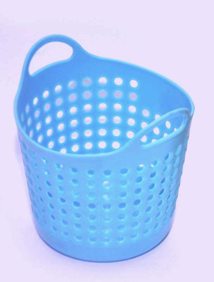 

Blossoms 1 Compartments plastic desk holder(Blue)