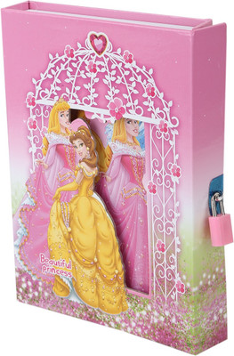 Asera Lock Diary Regular Diary Ruled 40 Pages(Pink)