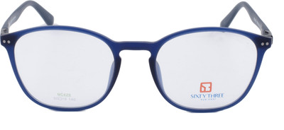 

Sixty Three Full Rim Round, Square Frame(51 mm