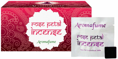 

Aromafume Rose Petal Incense (Medium) Rose Agarbattis(18 Units)