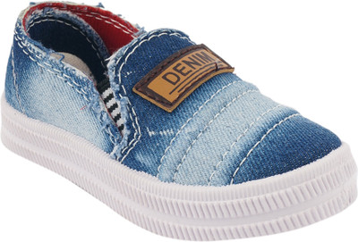 

BUNNIES Boys Slip on Loafers(Blue, White
