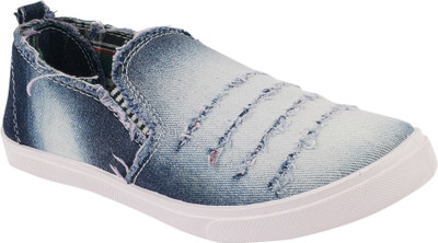 

BUNNIES Boys Slip on Loafers(Blue, White