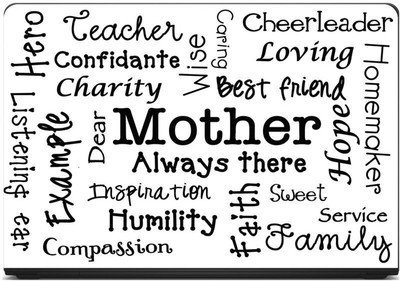 

Anweshas Printed on 3M Vinyl, Premium Quality, HD, UV Printed, Laminated, Bubble Free, Scratchproof, Washable, Easy to Install Laptop Skin/Sticker/Vinyl/Cover for 13.1, 13.3, 14.1, 14.4, 15.1, 15.6 inches (Mother Quotes) vinyl Laptop Decal 15.6