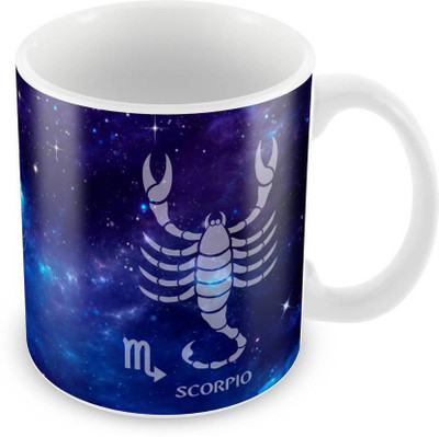 

VAMSUM SCORPIO ZODIAC SIGN Ceramic Mug(350 ml), Multicolor