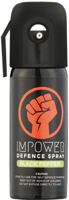 

IMPOWER Self Defence Black Pepper Spray Pepper Stream Spray