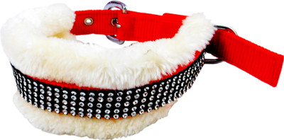 

Skora High Quality & Stylish Nylon sheepskin Fur Dog Collar -1 Inch - Size (Red-cream. Neck Size ( 17.50-22 inch) Dog Everyday Collar (, red-cream) Dog Everyday Collar(, red, cream, Cream;red