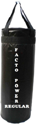 

FACTO POWER Regular 5.0 Feet Long, SRF - STANDARD Material, Black Color, Unfilled with Hanging Straps Hanging Bag(5.0, 60 kg)