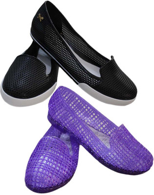 

SK TRADERS Women Purple::Black Bellies