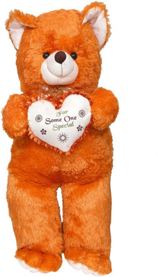 

ToynJoy Jumbo Size Ravishing Teddy bear Stuffed Toy With Heart - 105 cm(Brown)