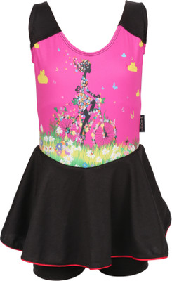 

Mitushi Products Swimwear Graphic Print Girls Swimsuit, Pink