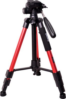 

Techlife Solutions New Techlife Professional Aluminium Tripod Camera Accessories Stand with Pan Head for Dslr Tripod(Red, Supports Up to 2000 g)