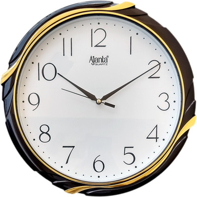 AJANTA Analog 28 cm X 28 cm Wall Clock(Brown, With Glass) AJANTA Analog 28 cm X 28 cm Wall Clock(Brown, With Glass)