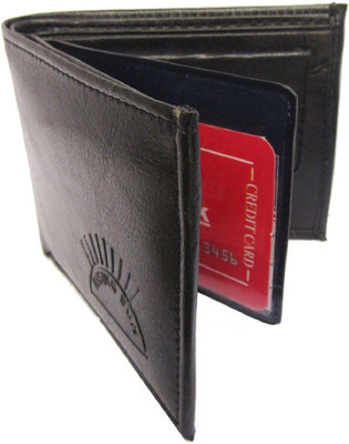 

Peacock Mundkar Men Black Artificial Leather Wallet(5 Card Slots), Black;brown