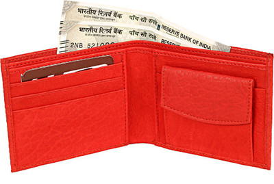 

pocket bazar Boys Red Genuine Leather Wallet(3 Card Slots)