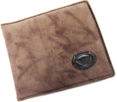 

Peacock Mundkar Boys Tan Artificial Leather Wallet(5 Card Slots), Brown