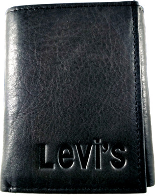 

Levi's Men Black Genuine Leather Wallet(4 Card Slots)