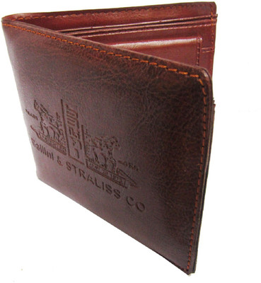 

Peacock Mundkar Boys Tan Artificial Leather Wallet(5 Card Slots), Black;tan