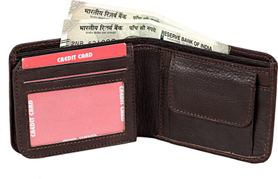 pocket bazar Boys Brown Genuine Leather Wallet(5 Card Slots)