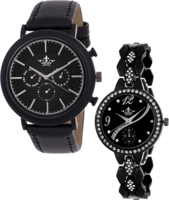 swisso SWS-1575-8041-Blk Trendy Combo Watch  - For Men & Women   Watches  (Swisso)