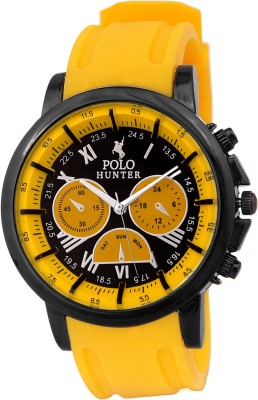 POLO HUNTER Yellow Super Fiber Elegant Watch  - For Men   Watches  (Polo Hunter)