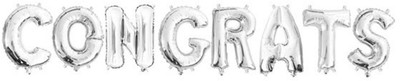 

Shop Online Solid Theme My Party Foil Balloons For Different Party (CONGRATS Balloon(Silver, Pack of 1)