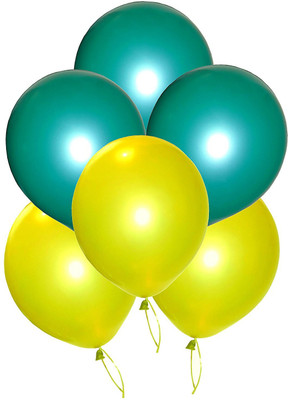 

TOYXE Solid 40200 Metallic HD Balloon(Yellow, Green, Pack of 100)
