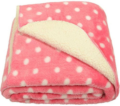 

Love Bird Printed, Polka ,  Comforter(Fur, Baby Pink