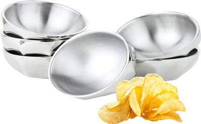 

Sayee Stainless Steel Bowl Set(Silver, Pack of 6)