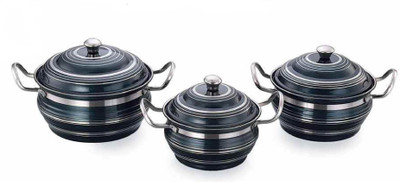 

AIRAN RANGEELA COLLECTION Cookware Set(Steel, 1 - Piece), Black