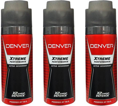 

Denver performance Deodorant Spray - For Men(450 ml, Pack of 3)