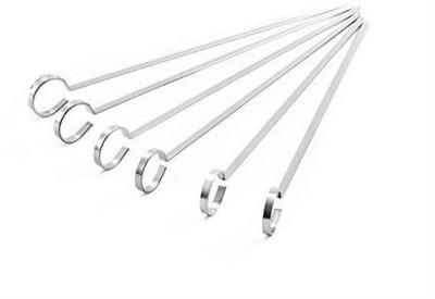 

Sukot 6 PCs 12 inch Skewers BBQ Barbecue Charcoal Skewers Kebab Stick Rib Roaster Grill(Pack of 6)