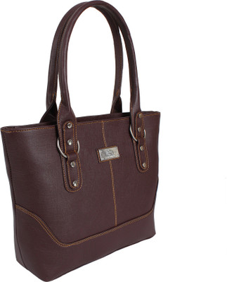 

Pink Flower Hand-held Bag(Brown)
