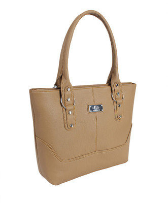 

Pink Flower Hand-held Bag(Beige)