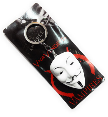 

kausal kf V for VENDETTA Vampires Imported Metalic White Keychain Key Chain