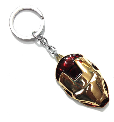 

KAUSAL KF Marvel Superhero IRONMAN Keychain Metal GOLDEN Design Key Chain