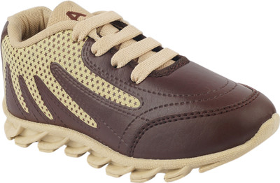 

BUNNIES Boys Lace Running Shoes(Beige