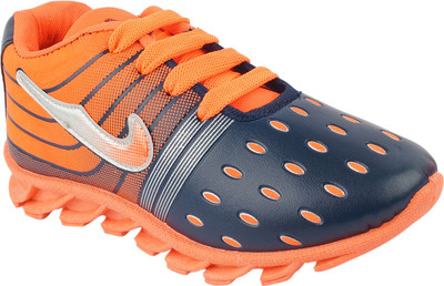 

BUNNIES Boys Lace Running Shoes(Orange