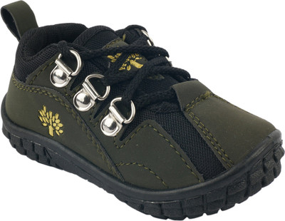 

BUNNIES Boys Lace Running Shoes(Brown